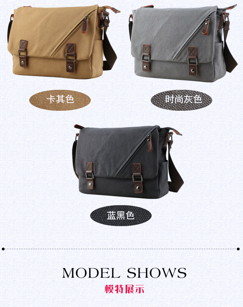 Xu hướng túi xách nam túi đeo vai Messenger túi vải bố nam ba lô thông thường túi messenger chéo túi sinh viên túi xách coach