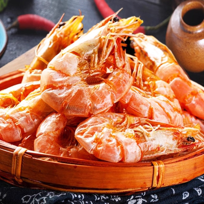 烤虾干即食大号虾干80g/袋 炭烤干虾对虾海虾海鲜零食干货烤大虾