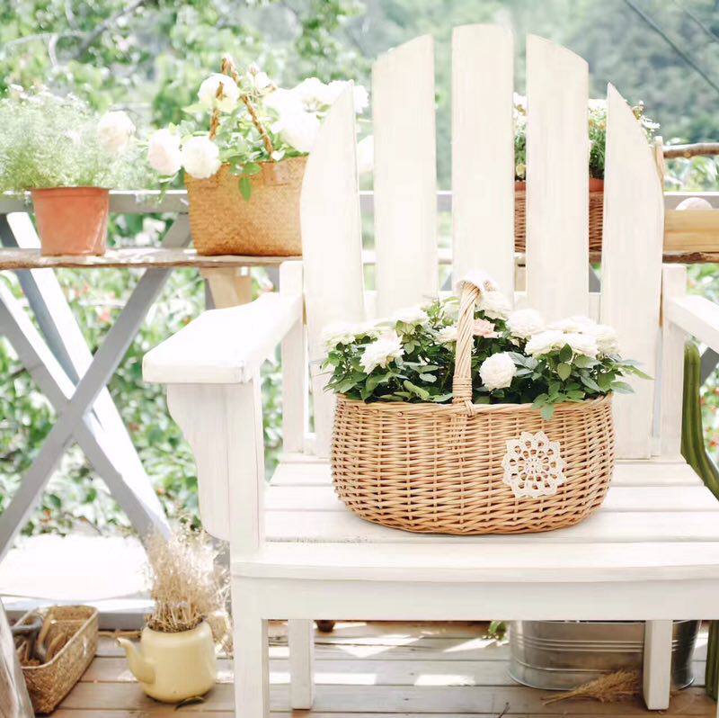 (Yesterday Countryside) Secret Solid Wood Parquet Garden Armrests Chair Customizable