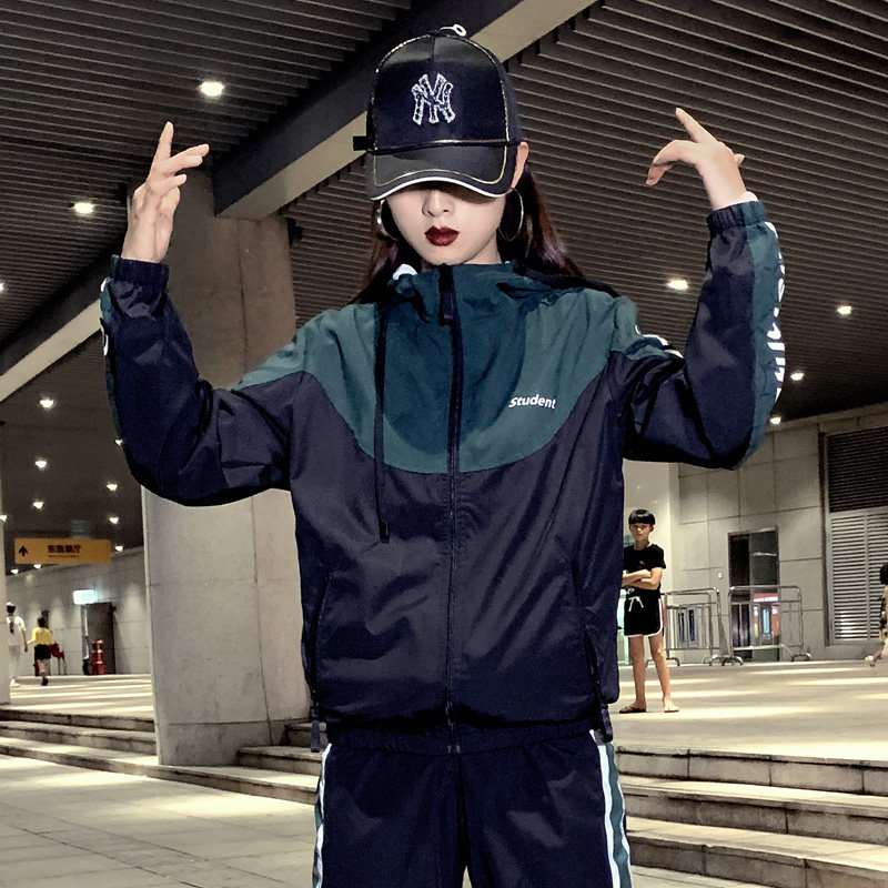 Official Das lovers spring autumn clothing 2022 new large size sports suit slimmer and thin two sets for casual wear