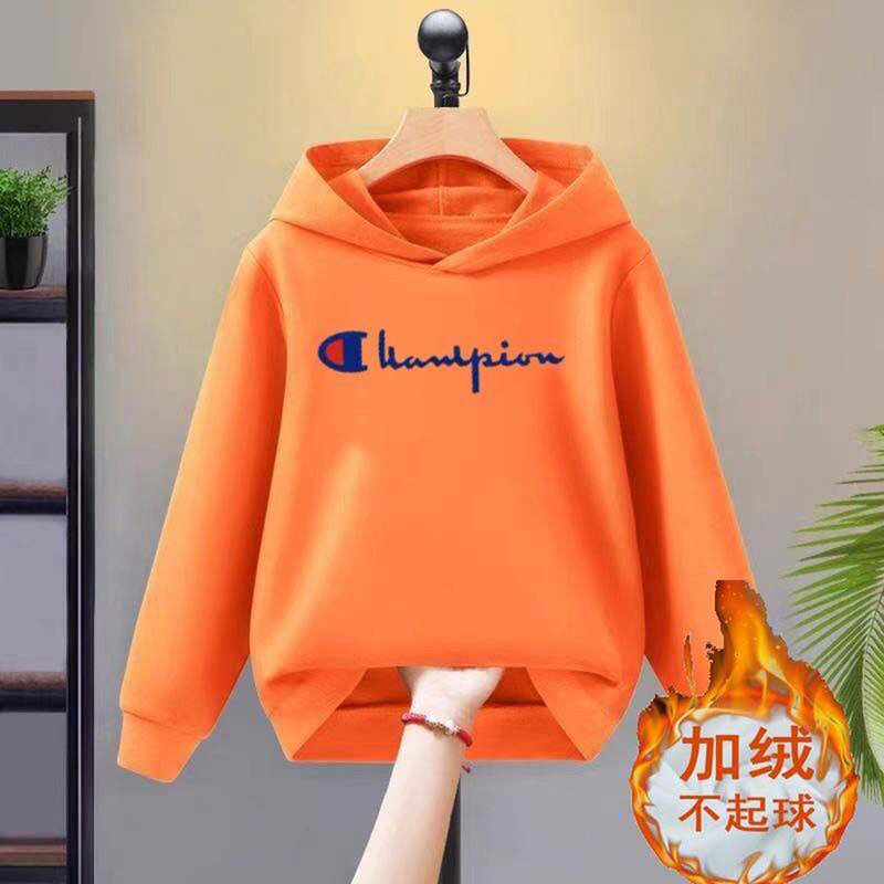 Champion Kidsren's Spring & Fall Pure Cotton Hooded Sweatshirts for Boys and Girls, Velvet Casual Tops, Medium and Large Kidsren's Trendy Brand Jackets Champion Kidsren's Spring & Fall Pure Cotton Hooded Sweatshirts for Boys and Girls, Velvet Casual Tops, Medium and Large Kidsren's Trendy Brand Jackets