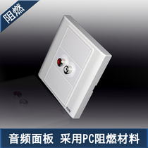 Longing for audio panel welding-free audio socket combination panel intelligent background music audio module