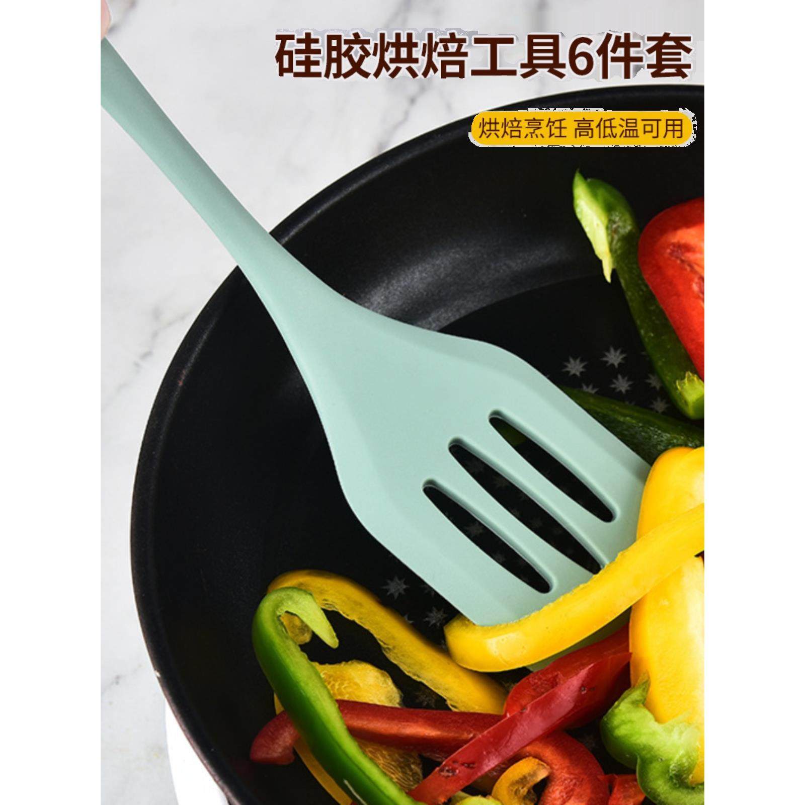 硅胶厨具套装刮刀5件套：烘焙神器，厨房新手的福音！-烘焙器具套装-淘宝百科网