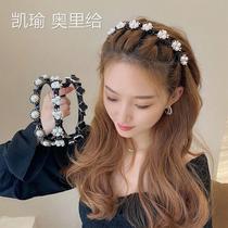 New net red pearl choreography hairpin hairpin hairpin Summer Wash Face Pressure Hair head Stirrups Hair card-issuing head Hairdresser