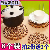 Table plate insulation mat pot mat anti-scalding home serving mat bamboo mat bowl mat dinner table at the bottom of the pot