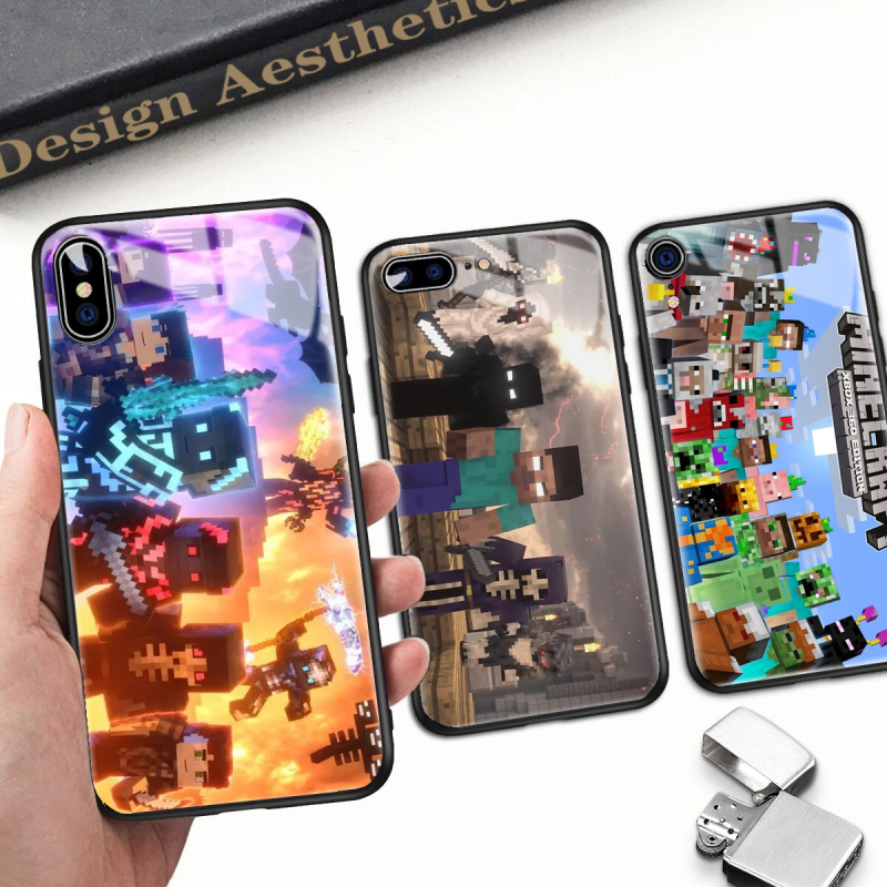 Mc Minecraft Creeper Is Suitable for Iphone6S/7/8Plus Mobile Phone Case Apple Xr Xsmax 11 12 13 14 15 16 Mini Pro Max Tempered Glass Case Mc Minecraft Creeper Is Suitable for Iphone6S/7/8Plus Mobile Phone Case Apple Xr Xsmax 11 12 13 14 15 16 Mini Pro Max Tempered Glass Case