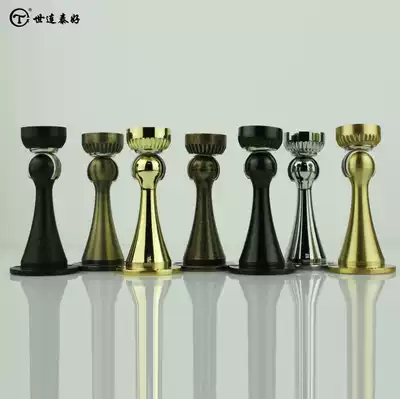 Taihao all-copper universal door suction, strong magnetic black suction, simple solid wood door, door suction, floor suction, wall and floor dual-use