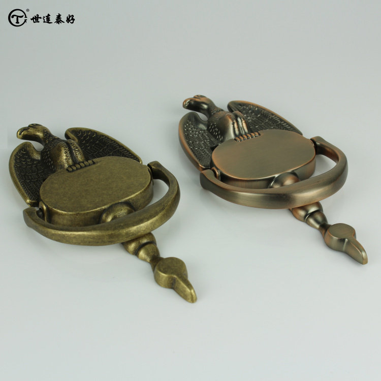All copper door door knocker Chinese type double open door handle antique pair door knocker pull ring handle one price
