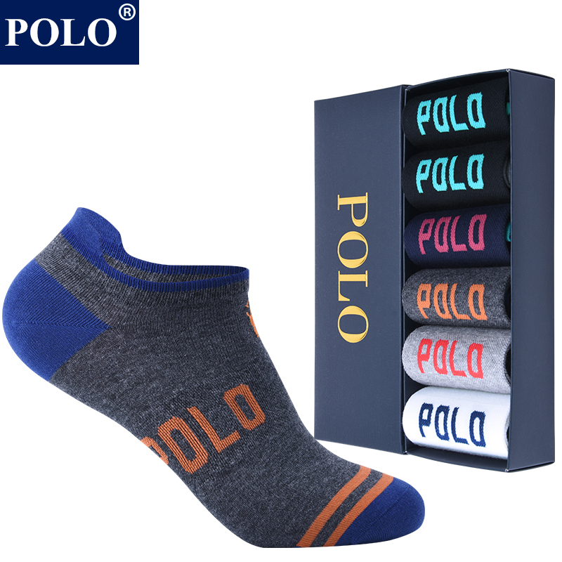 Polo Men's Summer Thin Cotton Anti-Odor Sweat-Absorbing Low-Cut Invisible High-End Casual Ankle Socks Trendy Gift Box Polo Men's Summer Thin Cotton Anti-Odor Sweat-Absorbing Low-Cut Invisible High-End Casual Ankle Socks Trendy Gift Box