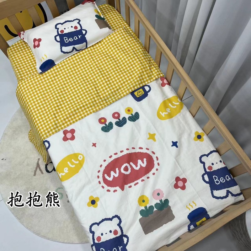 60 kindergarten children's quilt three pieces of pure cotton nap special bedding six pieces of bedding cots