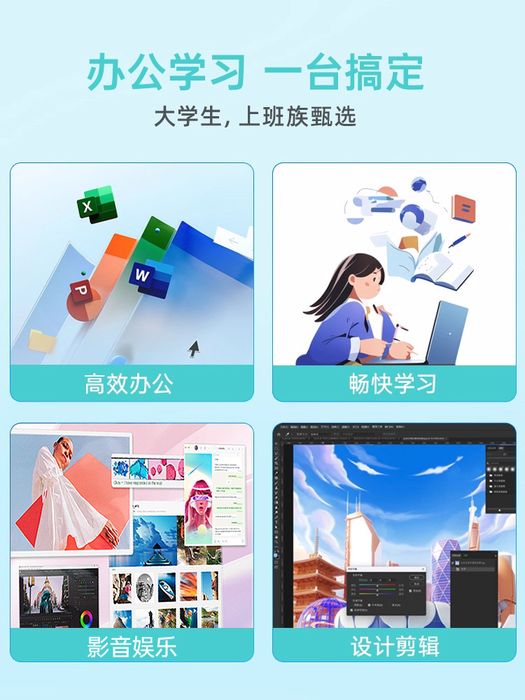 [Popular Lightweight Laptop] Hp/Hp Optional Starbook 14 Ryzen 5 7520U Processor Laptop for Students, Lightweight and Portable Office Laptop, Hp Official Flagship Store