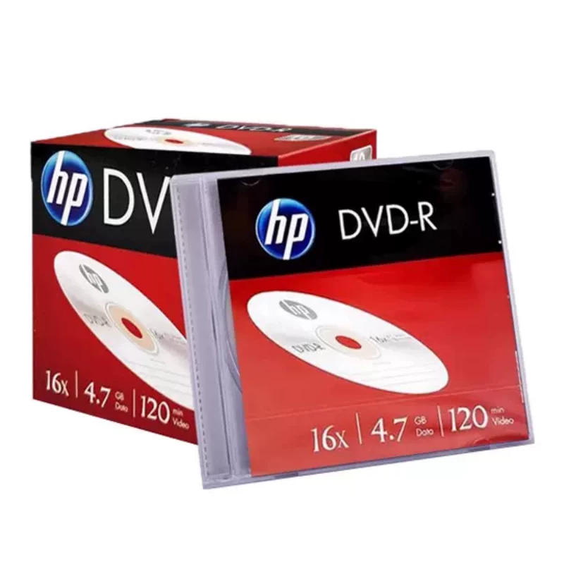 HP DVD-диск/DVD‑диск/DVD диск DVD+R для записи диска/DVD-R для записи диска пустой диск 4,7 Гб архив уровень 50 штук офисный DVD-диск пустой диск для авто записи