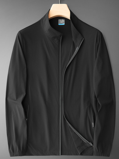 Customizable Logo Single-Layer Thin Jacket for Men, Spring and Summer Outdoor Casual Sports Windbreaker, Ice Silk Sun Protection Clothing