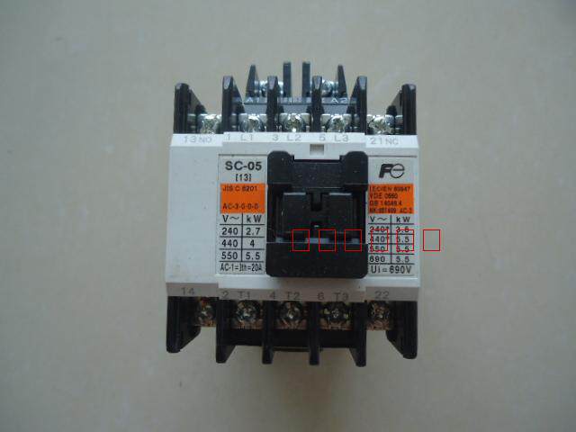 Original installed import Fuji (Nissan) AC contactor SC-O5 SC-05 110V 220V 380AC