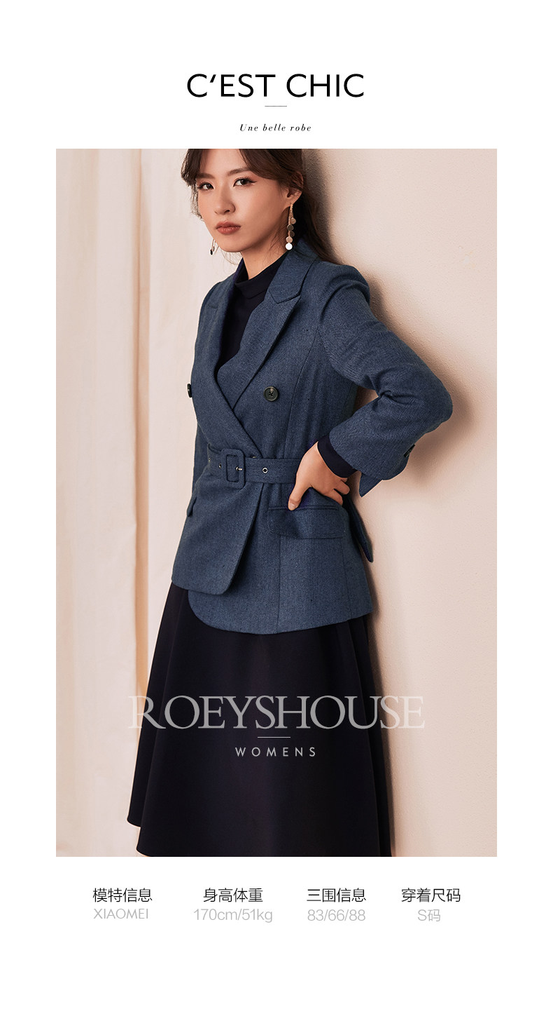 Veste pour femme ROEY HOUSE en Laine - Ref 3218688 Image 14