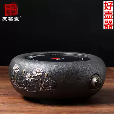 Youmingtang black crystal stove Tea making stove Tea making cast iron household tea making iron pot Silver pot Copper pot Glass kettle