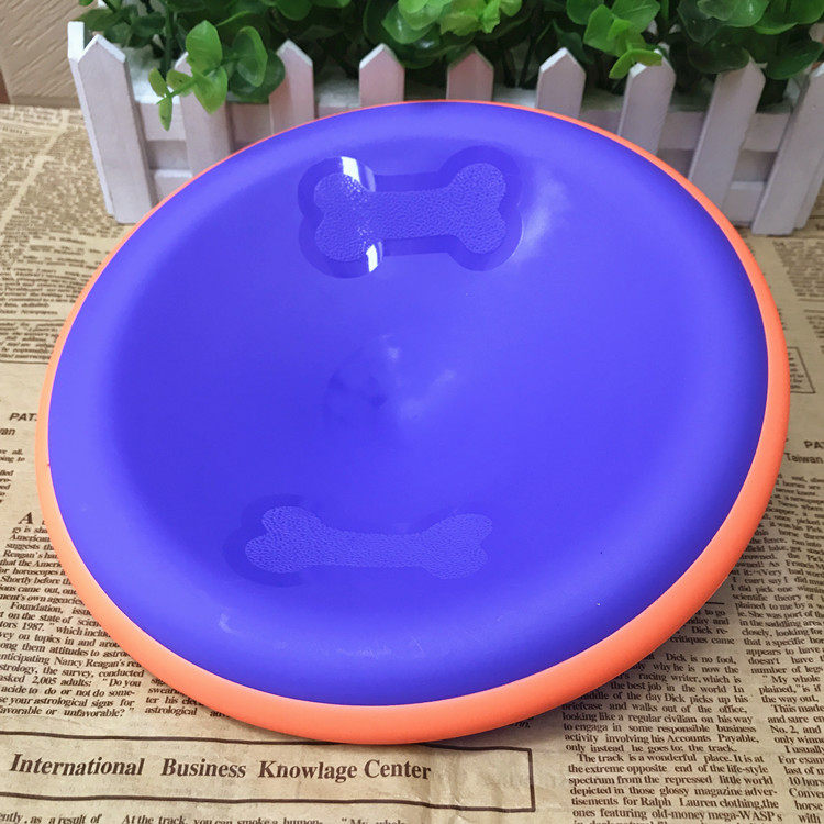 Dog Frisbee Toy Thickened Two-color Pet Frisbee Frisbee Dog Frisbee Toy Shape Easier to Pick Up