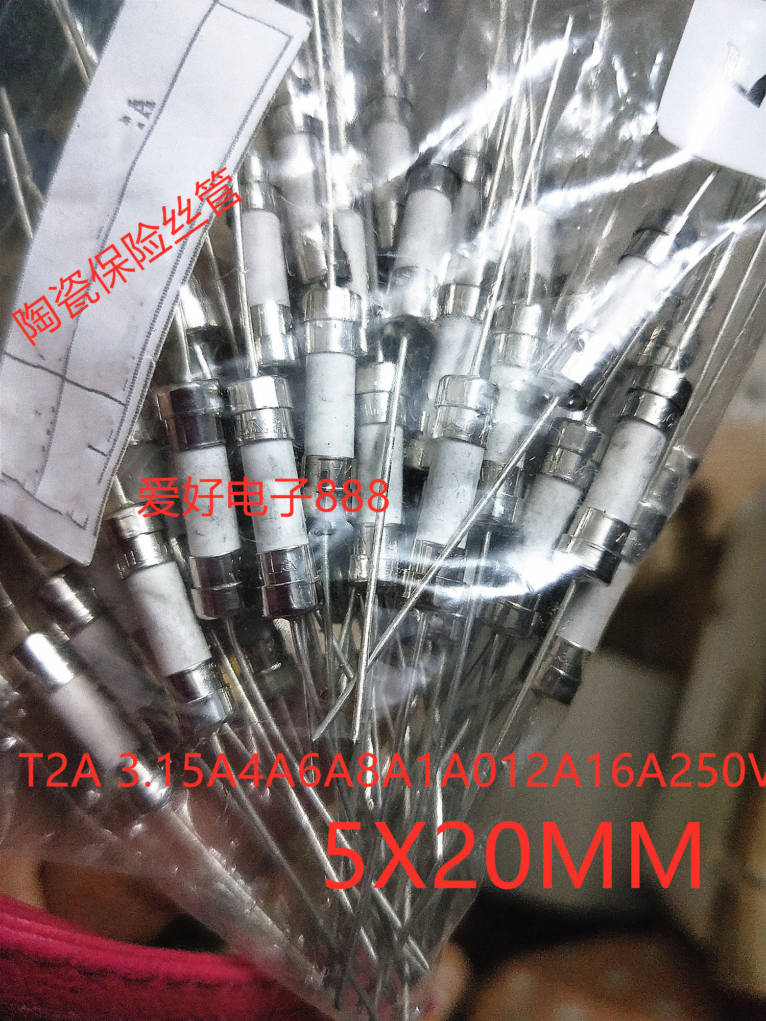 Ceramic fuse fuse 5X20 with T12A10A8A6 T12A10A8A6 3A5A4A3 15A2 5A 15A2 2A250V