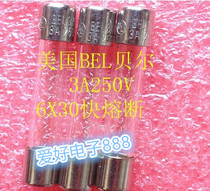 American BEL Bell 6*30 6*32MM GLASS FUSE TUBE BEL F3A 250V FAST FUSE