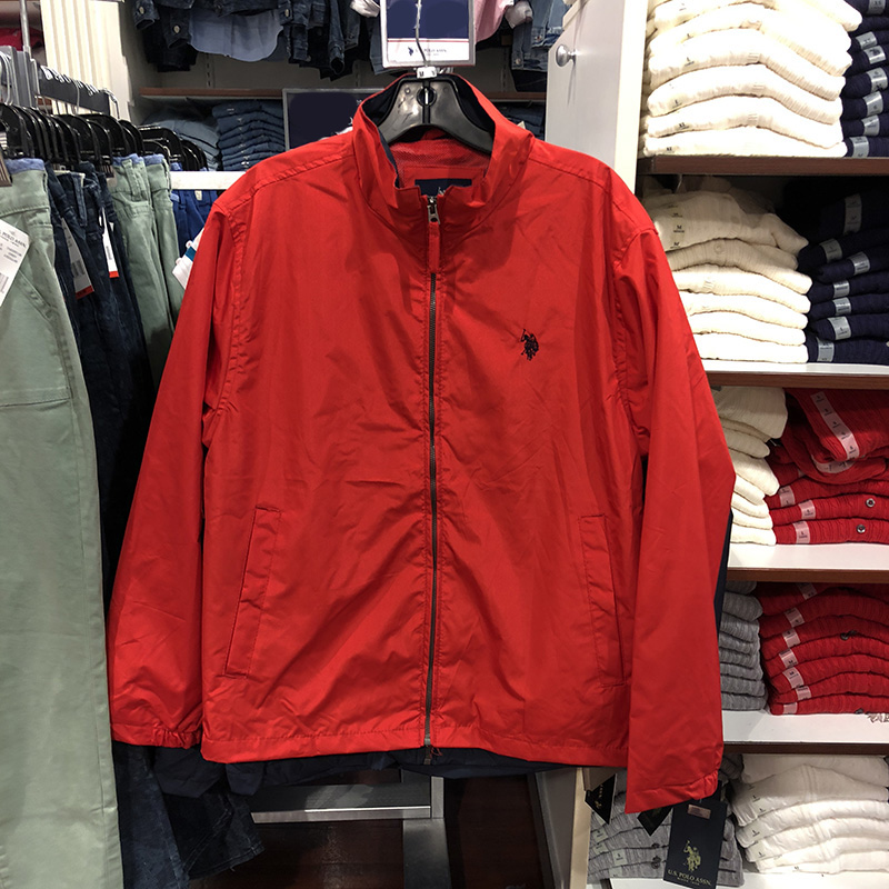 New York Dabao Hoa Kỳ POLO ASSN. Áo khoác dạ nam mùa thu và mùa đông màu sắc đậm khoác
