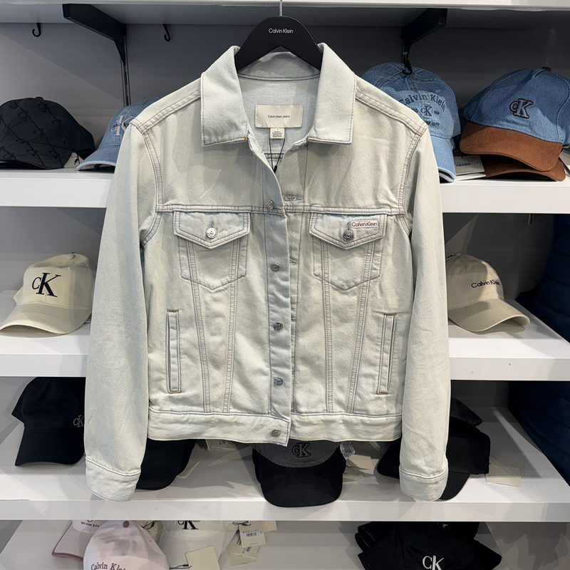 Calvin Klein/Ck Men's Classic Cotton Blend Moisture-Wicking Workwear Jacket Denim Jacket