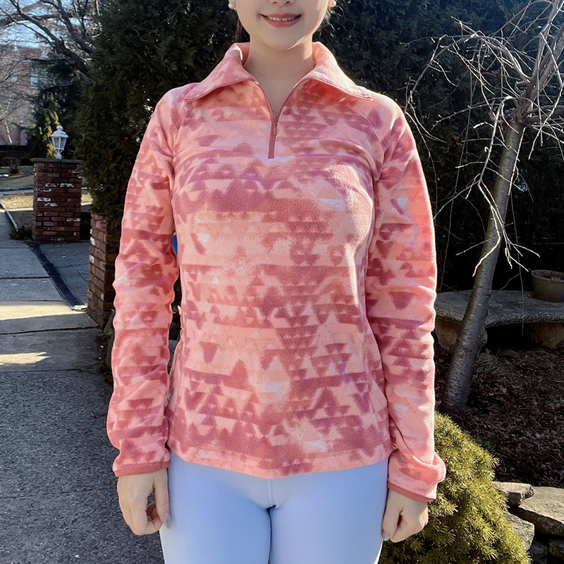 Columbia Women's Spring and Autumn Warm Half-Zip Stand Collar Fleece Sweatshirt