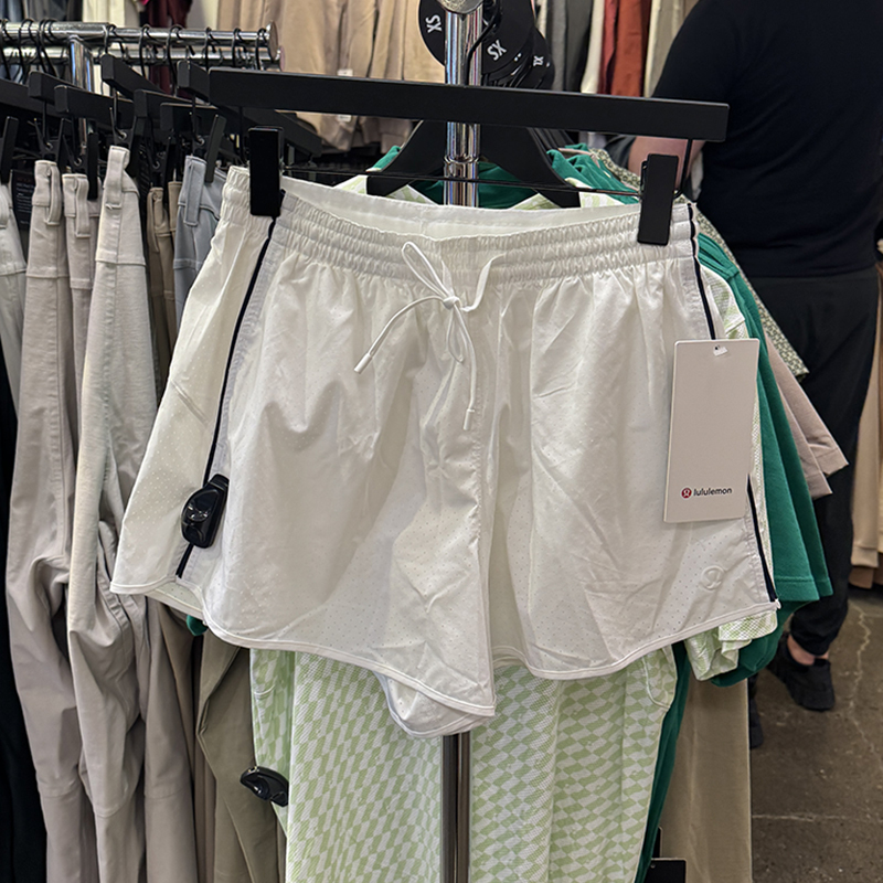 Lululemon Court Rival Women's Summer High-Waisted Perforated Breathable Lined Tennis Shorts