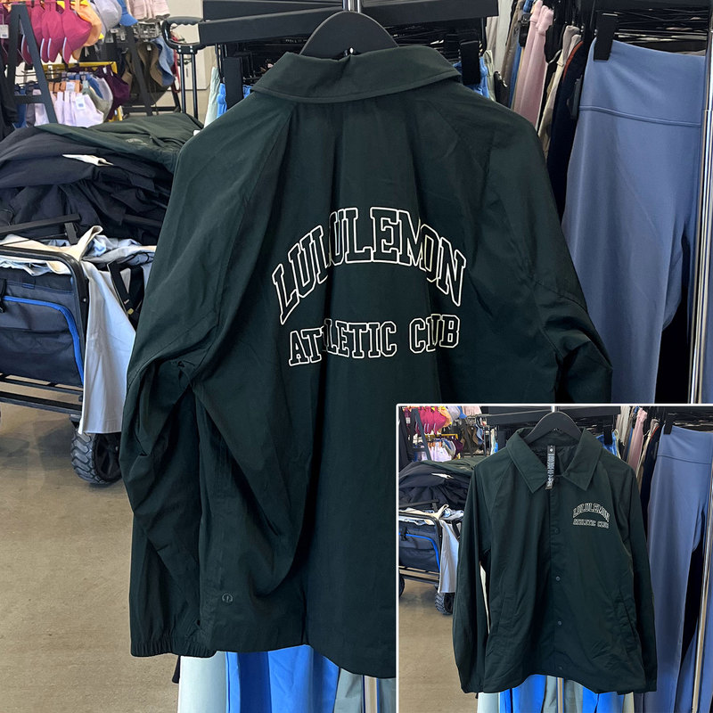 Lululemon Coaches Men's Loose Fit Vintage Sports Casual Coach Jacket (Women Can Wear It Too)