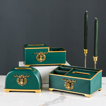 Crambox light lavish and windy Nordic creative minimalist Multi-functional paper towel box Living room Tea Table Remote Control Containing box