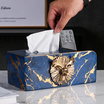 Remote control containing box ins Nordic light lavish tissue box American living room minimalist tea table luxurious upscale paper box