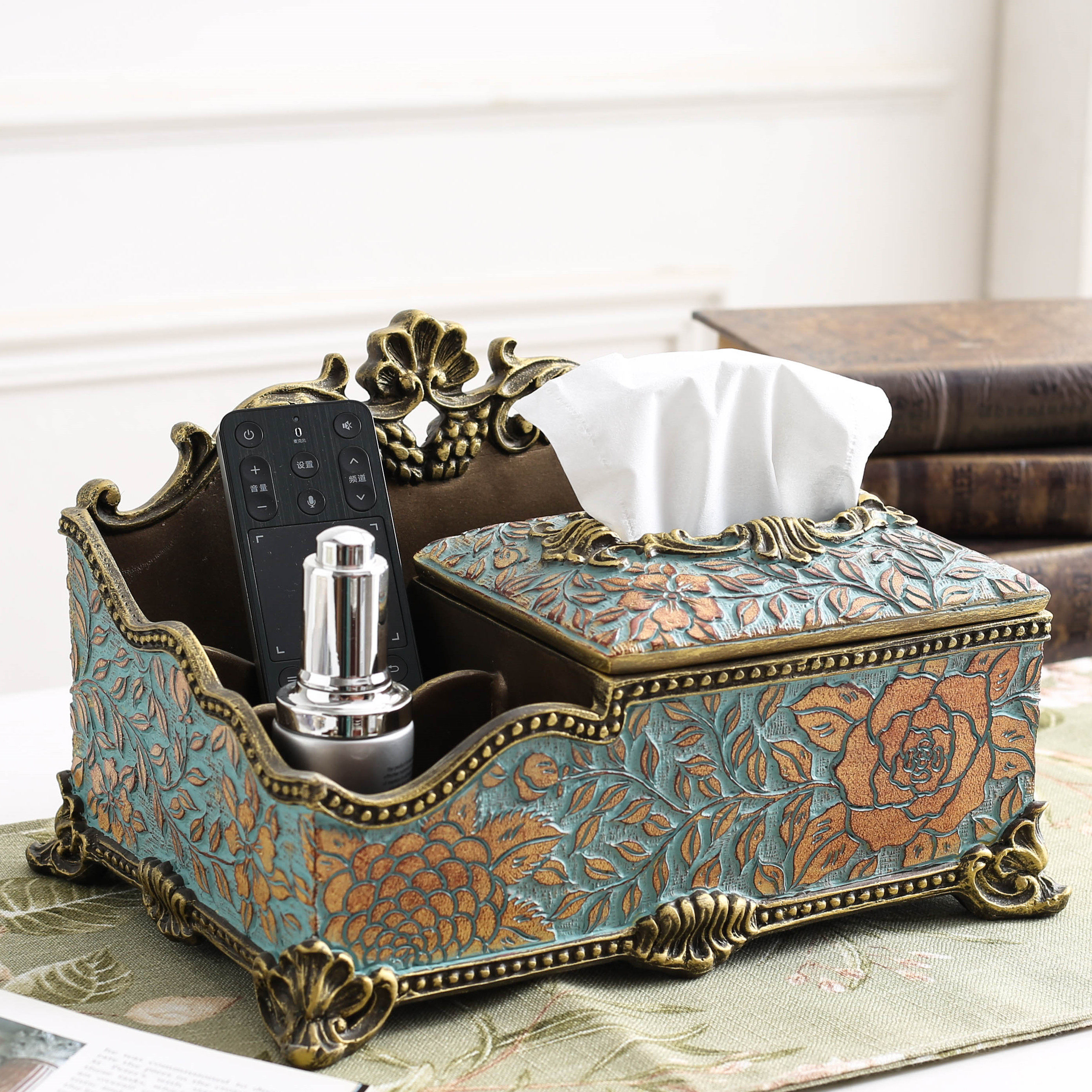 Joe Relocation New Residence Gift Toilet Paper Box Upscale Luxury Practical Delivery Friend New Home Living Room Light Lavish Remote Control Containing Box