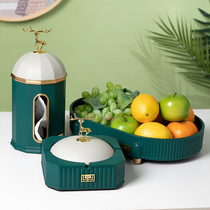 Pumping paper box light luxury wind tea table storage multifunctional American creative modern simple Nordic living room household tissue box