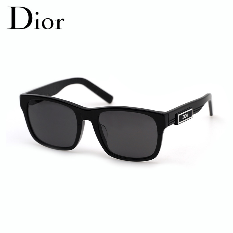 Dior New Trendy Simple Black Oversized Square Frame Acetate Sunglasses for Men and Women Diorb23 S2F