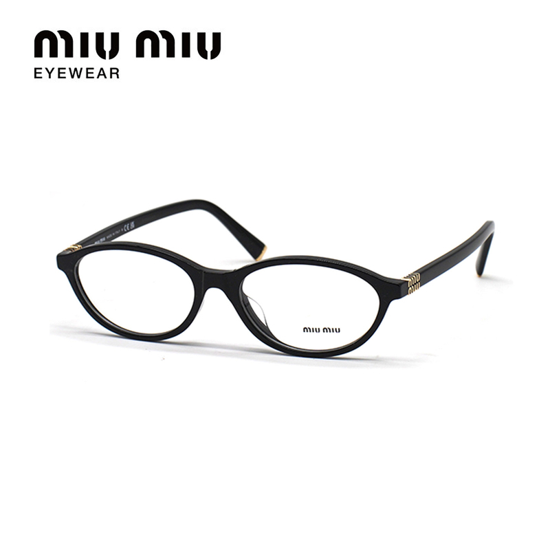 Miumiu/Miu Miu Eyeglass Frames for Women, Nerd Style, Small Oval Frame, Retro Fashion Optical Eyeglass Frames 0Mu 09Xvf Miumiu/Miu Miu Eyeglass Frames for Women, Nerd Style, Small Oval Frame, Retro Fashion Optical Eyeglass Frames 0Mu 09Xvf