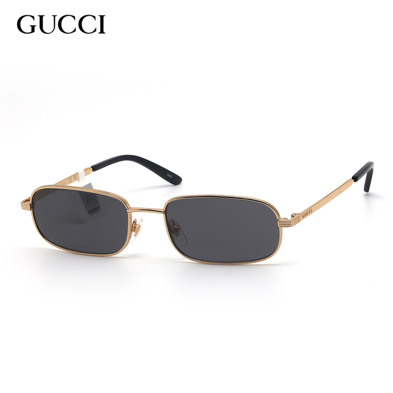 Gucc/I Gucci Versatile and Stylish Gold-Rimmed Sunglasses with Acetate Frames for Men and Women Gg1457S