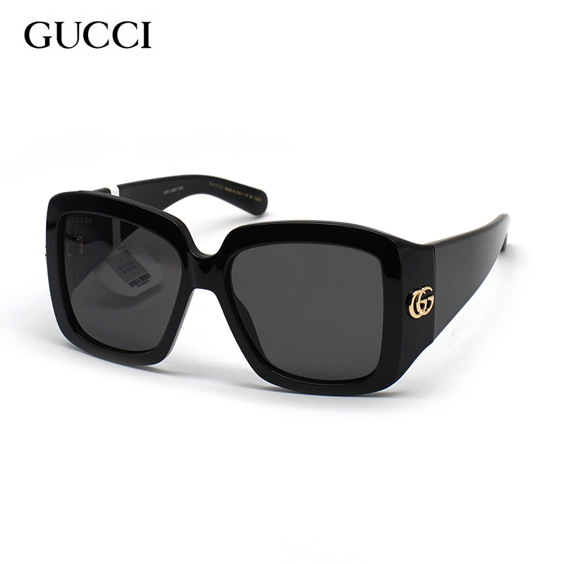 Gucci Gucci Sunglasses Avant-Garde Rectangular Fashion Square Frame Ultra-Wide Temples Sun Protection Sunglasses Gg1402Sa Women