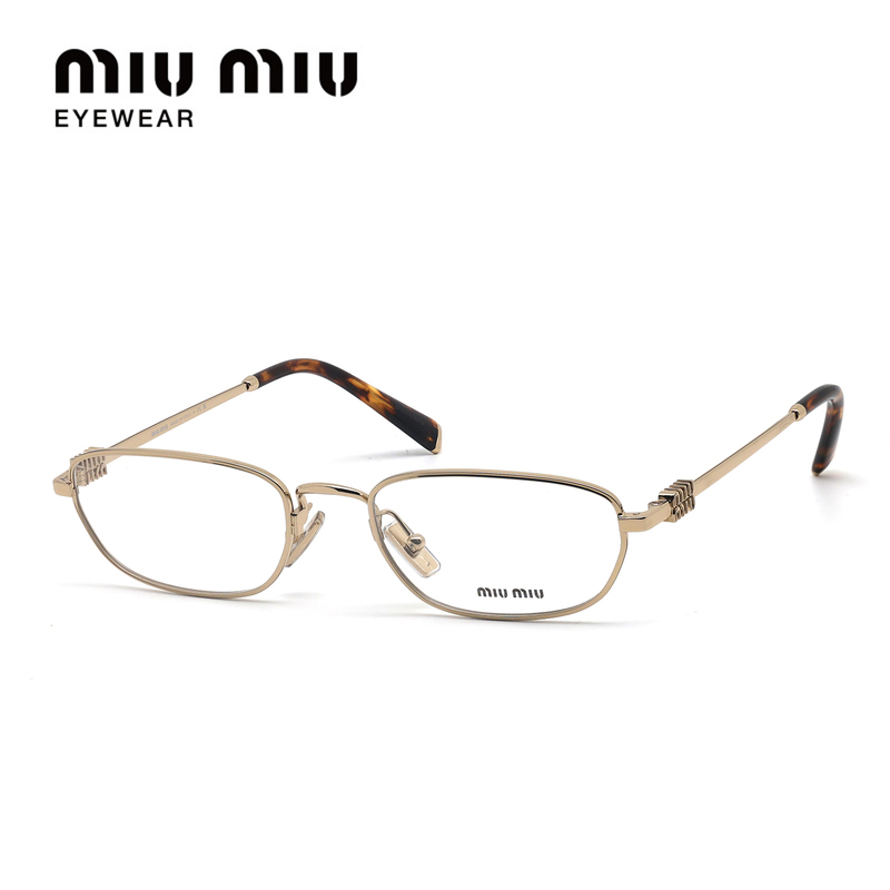 Miumiu/Miu Miu Metal Optical Myopia Small Frame Glasses Frame Gentle and Natural Look for Women 0Mu 52Zv Miumiu/Miu Miu Metal Optical Myopia Small Frame Glasses Frame Gentle and Natural Look for Women 0Mu 52Zv