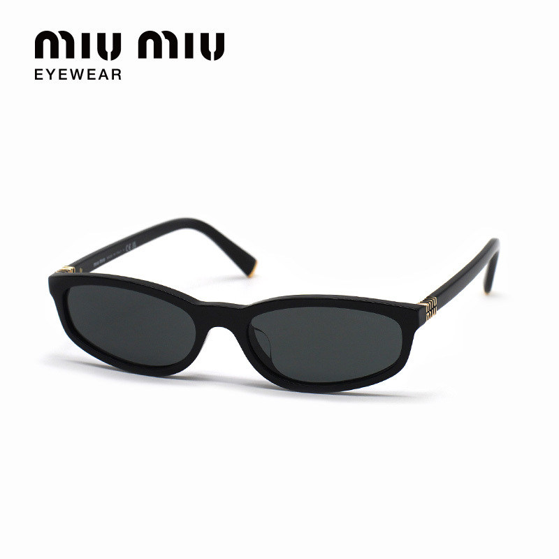 Miumiu/Miu Miu Sunglasses for Women, Fashionable Retro Acetate Small Frame, Simple Classic Versatile Sunglasses 0Mu A06Sf