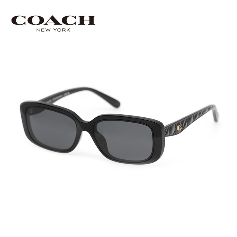 COACH Sunglasses with Square Frame, Classic C Logo, Fashionable Sunshade Sunglasses for Men and Women 0Hc8444D