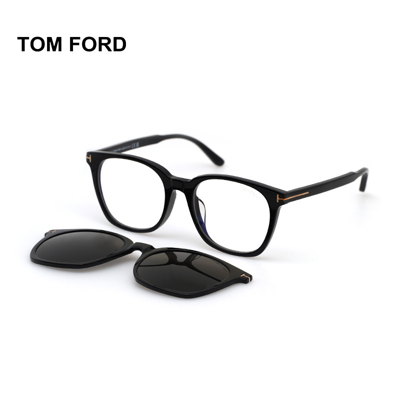 Tom Ford/Tom Ford Eyeglass Frame Classic t Logo Magnetic Clip-On Dual-Purpose Prescription Glasses Frame Tf6052 Tom Ford/Tom Ford Eyeglass Frame Classic t Logo Magnetic Clip-On Dual-Purpose Prescription Glasses Frame Tf6052