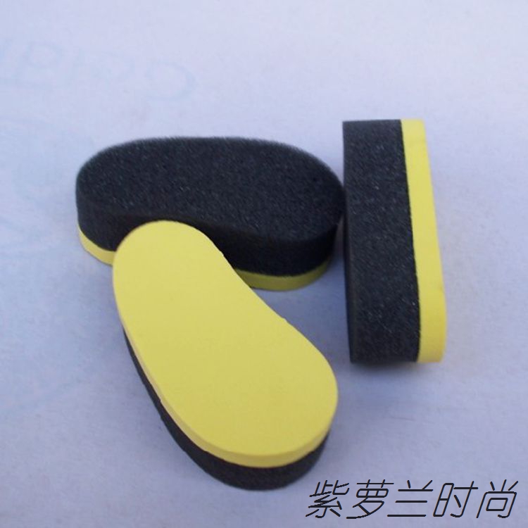 nước vệ sinh giày da Huang Yu Leather Care Sponge Găng tay Da lộn Bàn chải Da Nội thất Da Giày Sofa Giày Dầu - Nội thất / Chăm sóc da 	xi đánh áo da màu nâu