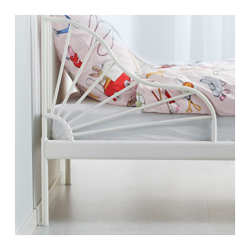 Milon Extra bed Giường trắng / đen Trẻ em giường sắt có kính thiên văn Giường công chúa Giường sinh viên IKEA mua trong nước - Giường giường