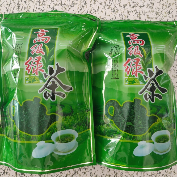 Alpine green tea new tea spring tea alpine cloud fog tea farmhouse handmade strong tea stir-fried green 500g (250g*2 packs)