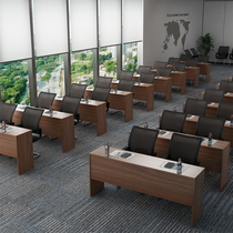 Office furniture staff training conference table long table campus student desk and chair combination double bar table negotiation table