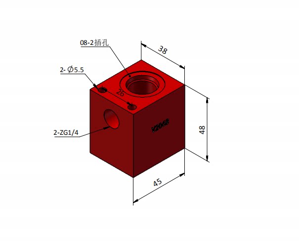 V2068 Hydraulic valve block Solenoid valve check valve relief valve throttle valve combination valve block