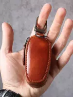 Кожаные маленькие универсальные ключи от машины, ключница, брелок ручной работы подходит для мужчин и женщин, из натуральной кожи