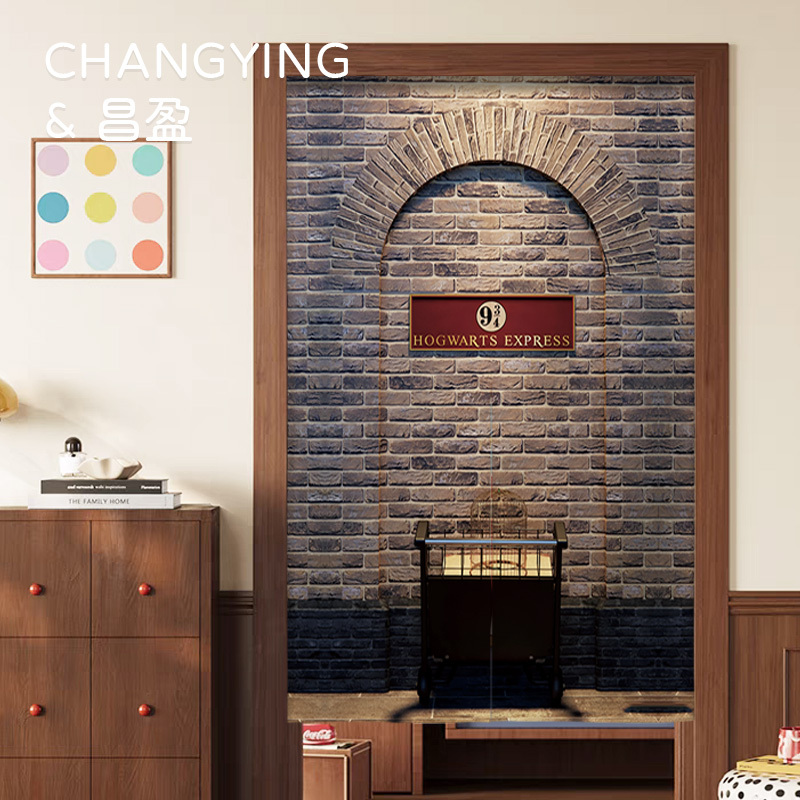 [Wizarding World] Fabric Door Curtain Movie Poster Harry Potter Curtain Home Bedroom Decoration Blocking Curtain