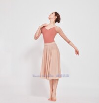Dance Republics new popular mid-sleeve lace ballet one-piece can be placed on the chest pad to be thin and not pick people