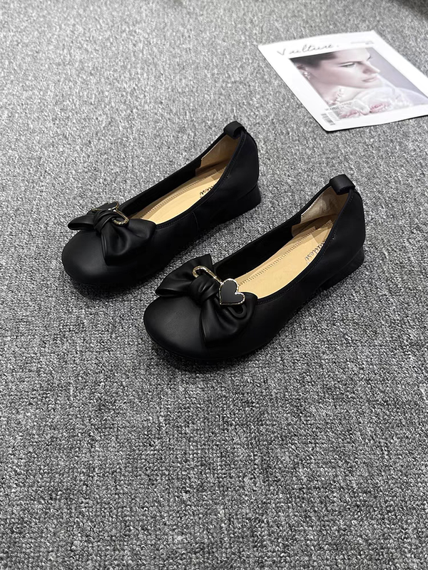 Kalaites Large Size Women's Shoes 41-43, Shallow Mouth Chanel-Style Single Shoes Suitable for Wide Feet, Leather Shoes 15-312001 Kalaites Large Size Women's Shoes 41-43, Shallow Mouth Chanel-Style Single Shoes Suitable for Wide Feet, Leather Shoes 15-312001