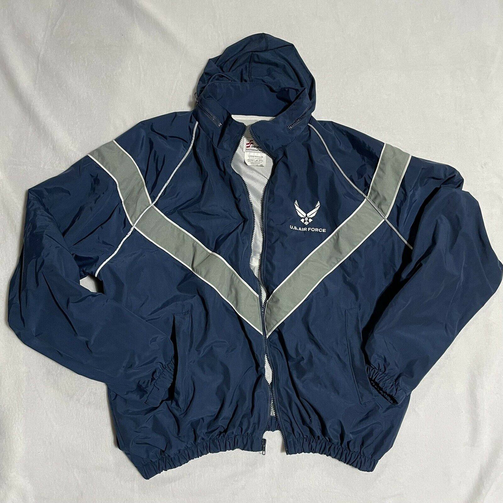 United States Air Force USAF DSCP Physical Training PT Dark Blue Jacket Multi-Size Brand New